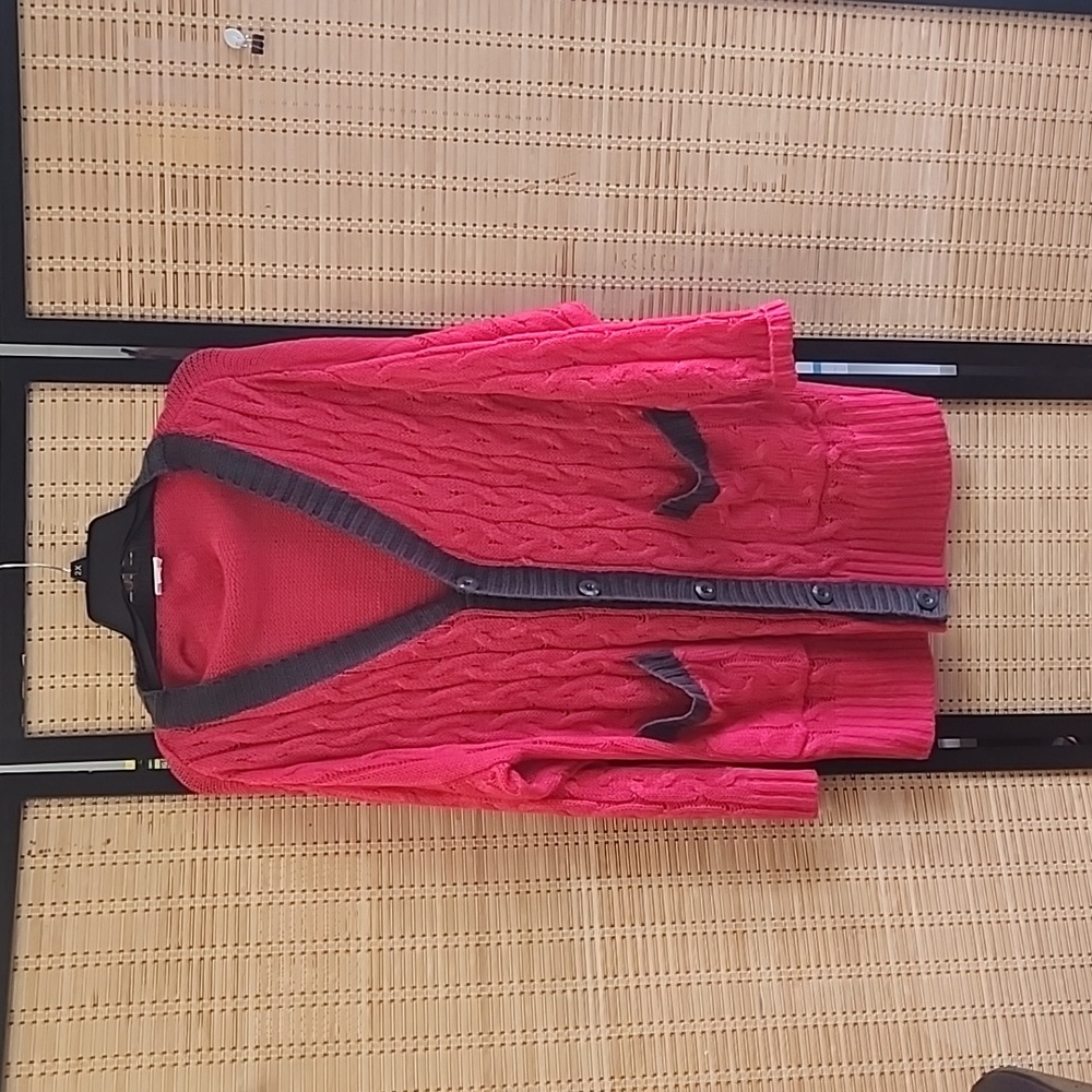 Lularoe Size M Pink and gray oversized sweater